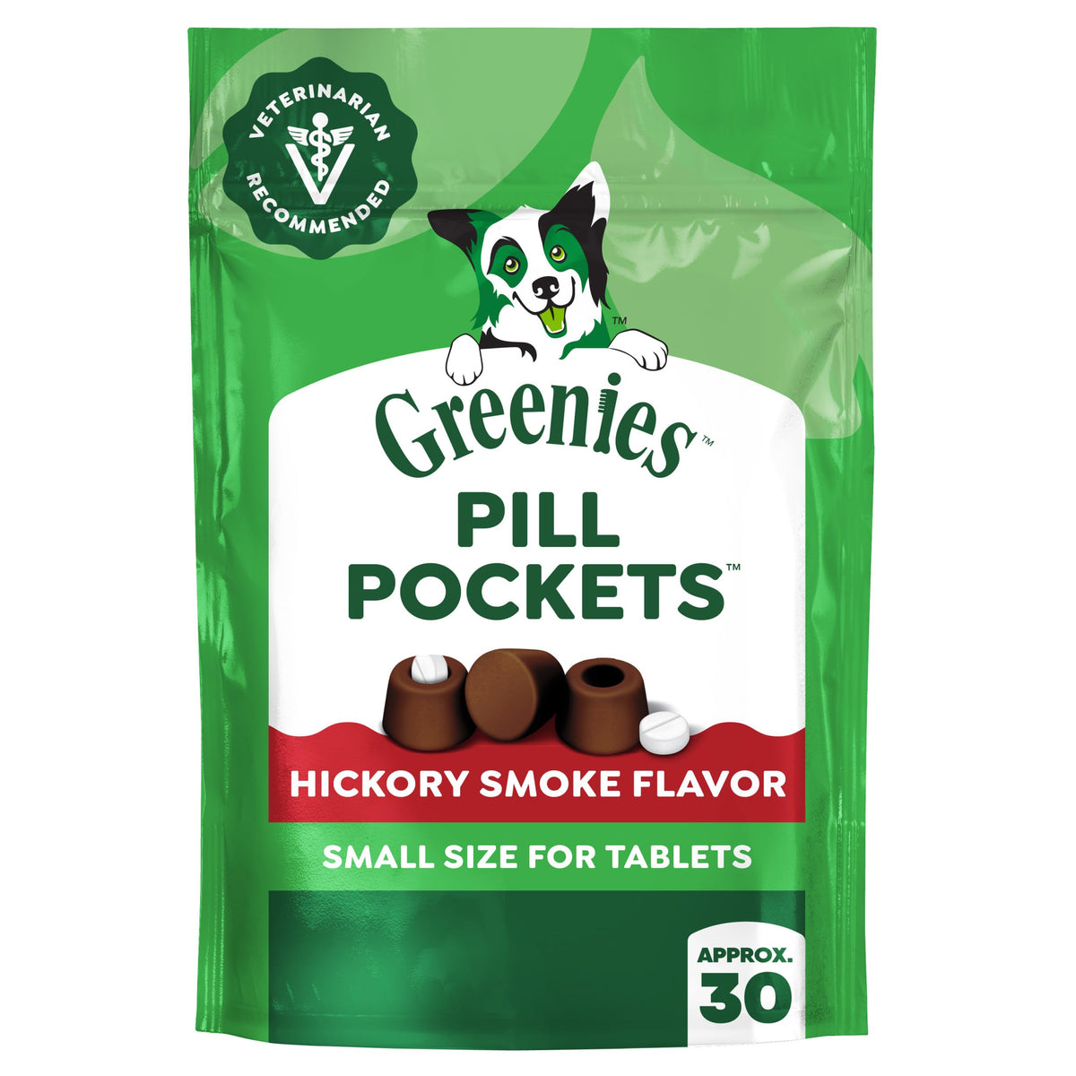 Greenies Pill Pockets Small Dog Treats, Chicken Flavor, 3.2 oz