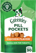 Greenies Pill Pockets Small Dog Treats, Chicken Flavor, 3.2 oz