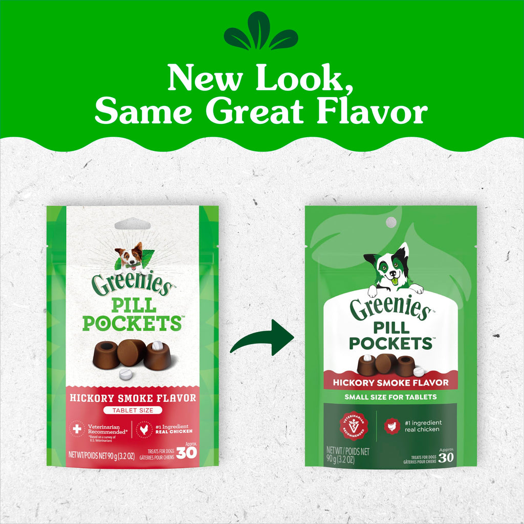 Greenies Pill Pockets Small Dog Treats, Chicken Flavor, 3.2 oz